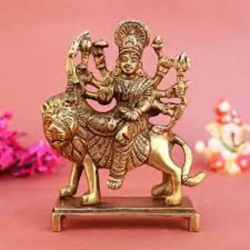 Brass God Durga Statue 